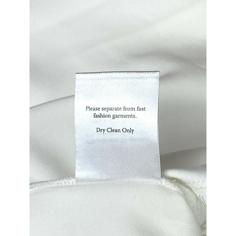 Plum Pretty Sugar White Sateen Elastic Waist Draw String Sleep Pants size M - Picture 9 of 9